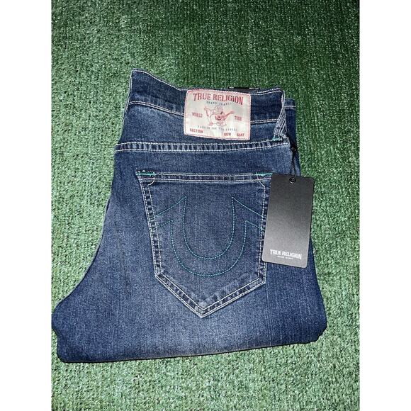 True Religion Ricky SN Medium Harvest Wash Jeans Size 31x34 Relaxed Straight - Picture 2 of 11